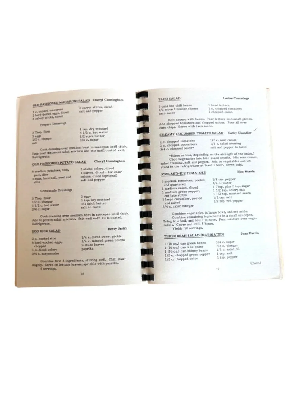 Our Daily Bread Cookbook Siniaville United Methodist Church WV Southern Recies